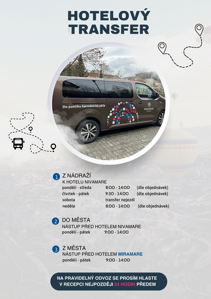 Hotelový mikrobus - transfer ZDARMA